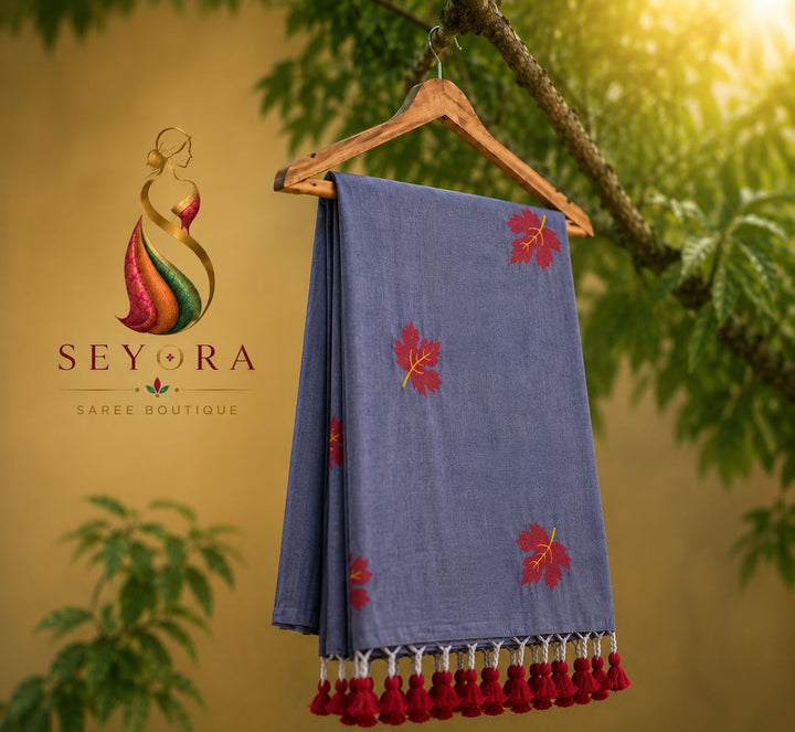 Maple leaf kadhi cotton saree